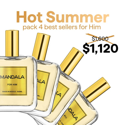 Hot Summer - Pack exclusivo de 4 perfumes de verano for Him